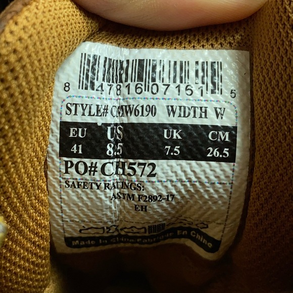 Carhartt Soft Toe 6" Waterproof Leather Work NEW - Picture 12 of 15